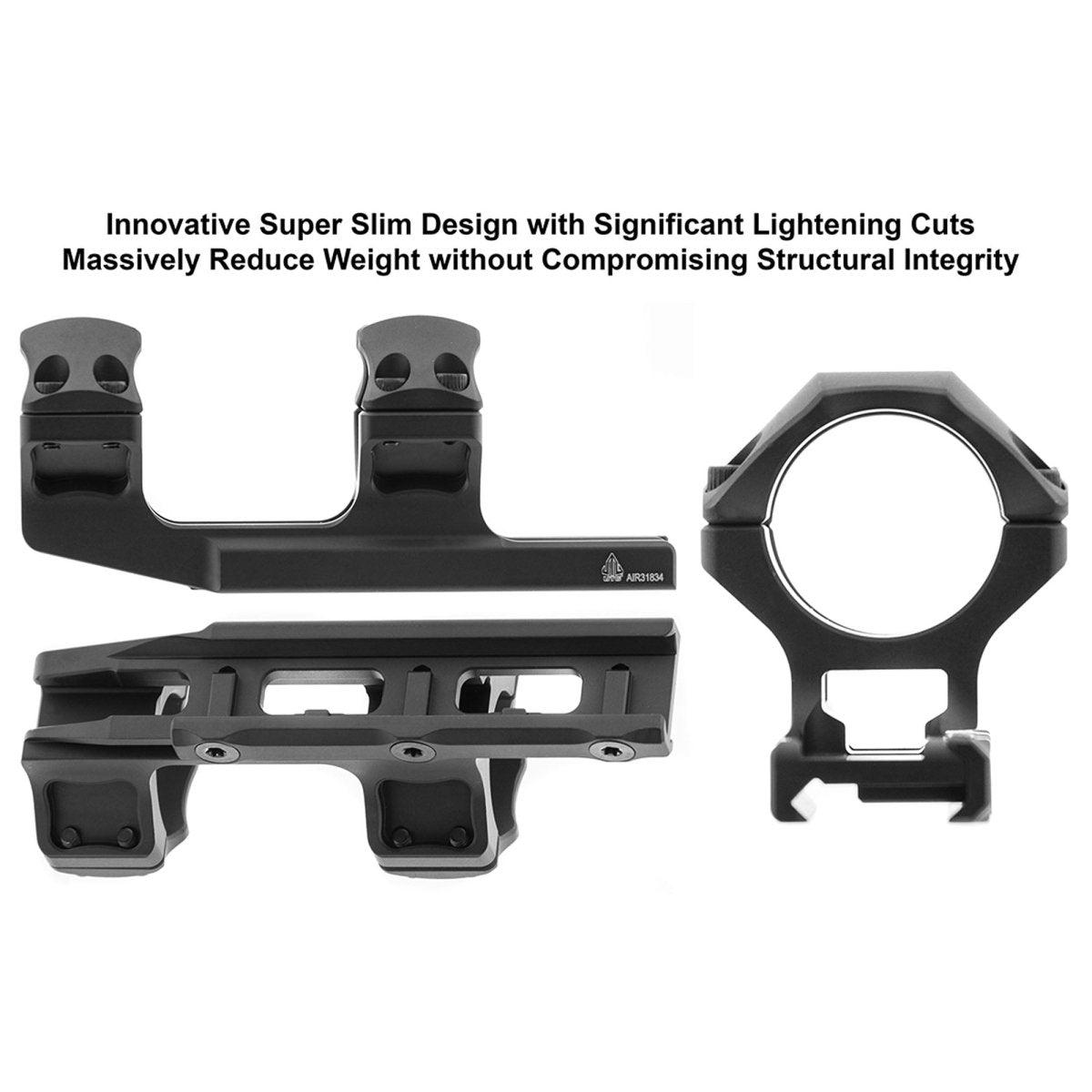 UTG Accu-Sync 30mm Picatinny कैंटिलीवर माउंट, 34mm ऑफसेट, मीडियम प्रोफाइल - फोर्ज़ा स्पोर्ट्स