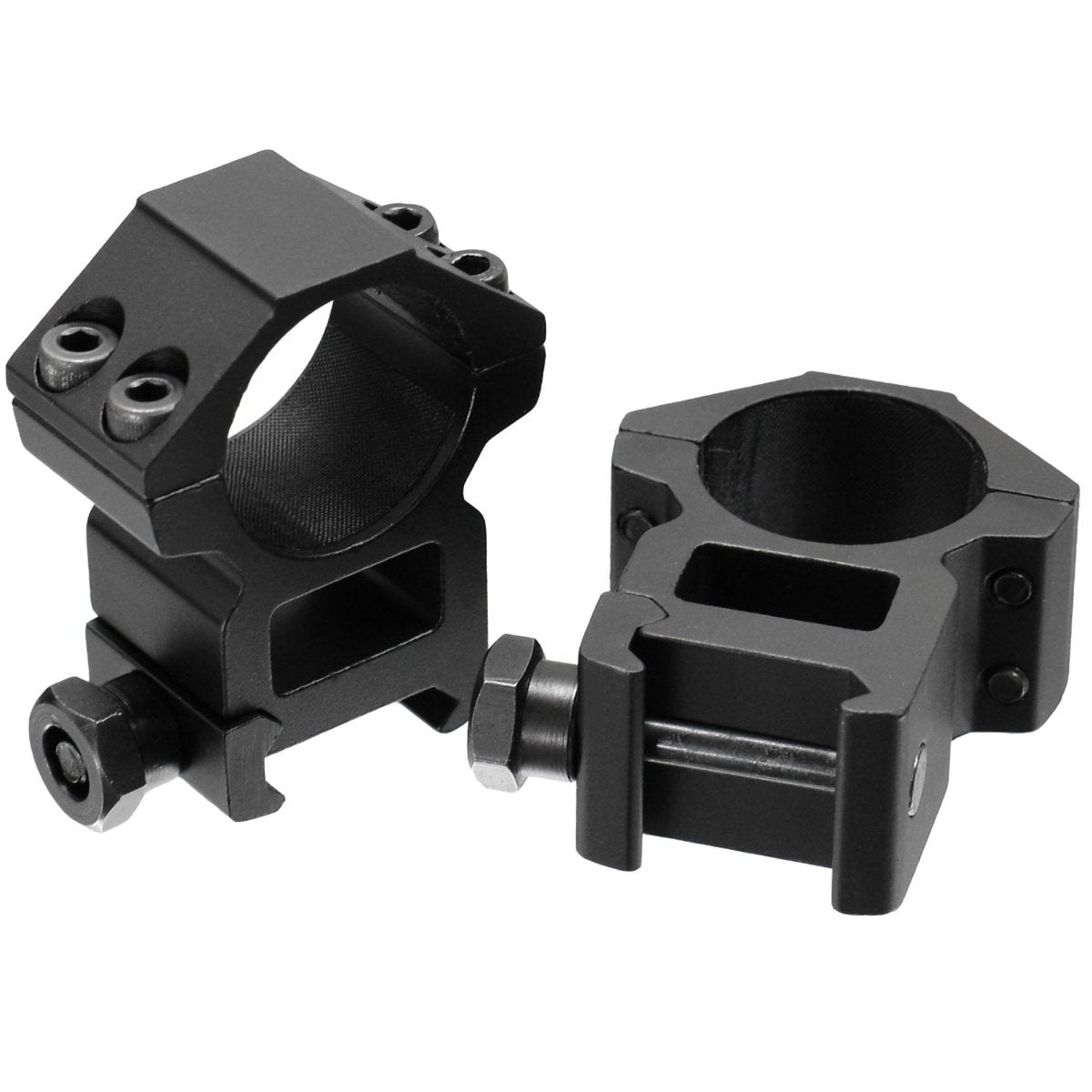 UTG 1" Picatinny Scope Rings, Black - Forza Sports