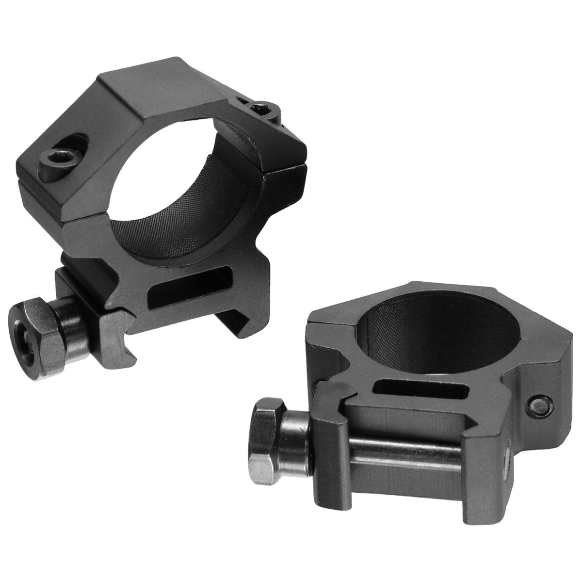 UTG 1" Picatinny Scope Rings, Black - Forza Sports