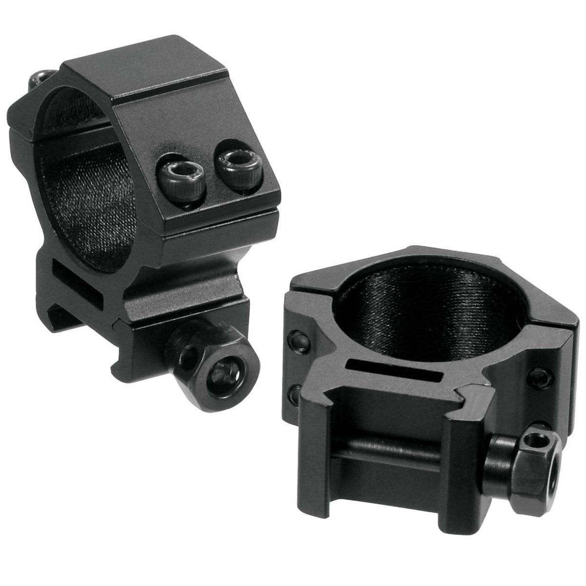 UTG 30mm Picatinny Scope Rings, Black - Forza Sports
