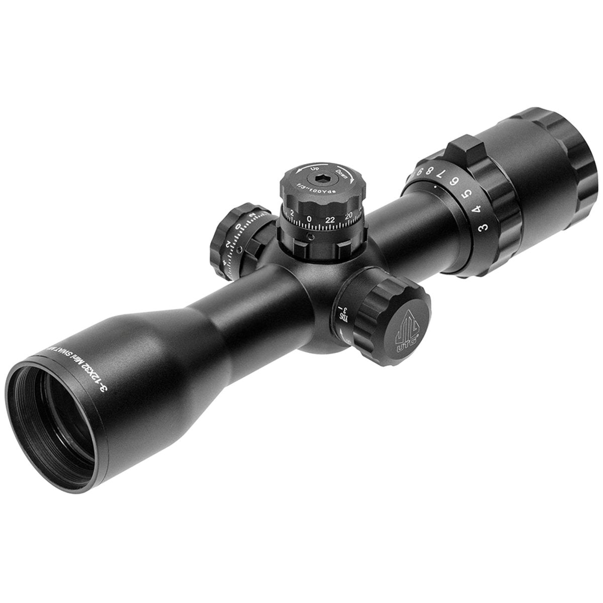 UTG BugBuster 3 - 12X32 1" Scope, Side AO, Mil - dot, QD Rings - Forza Sports