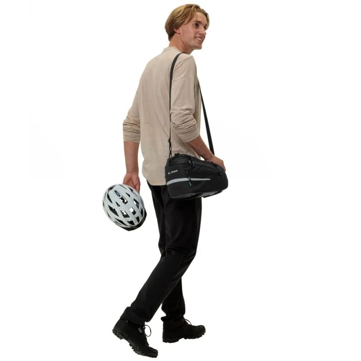 Vaude Silkroad M (KLICKfix Ready) Trunk Bag - Black - Forza Sports