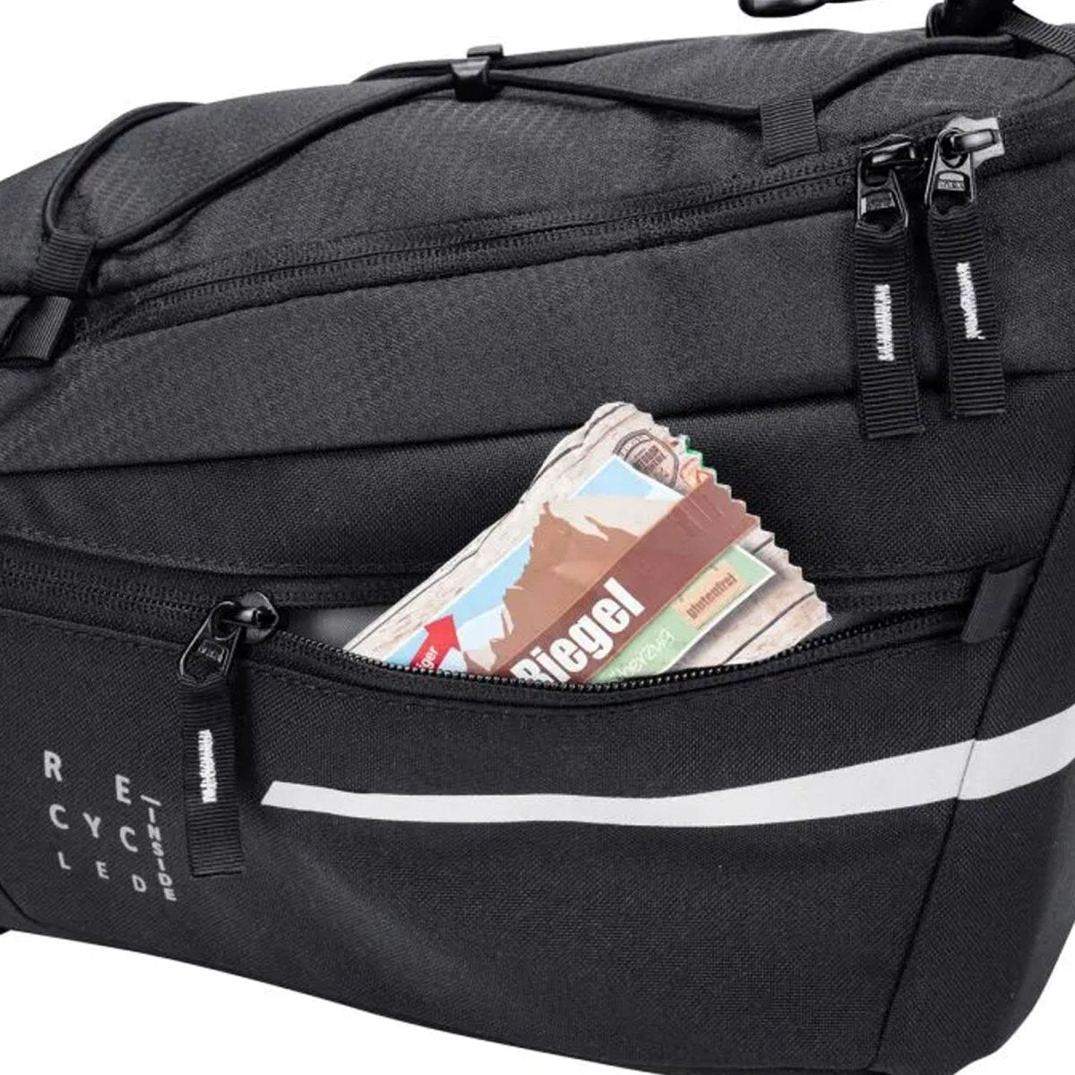Vaude Silkroad M (KLICKfix Ready) Trunk Bag - Black - Forza Sports