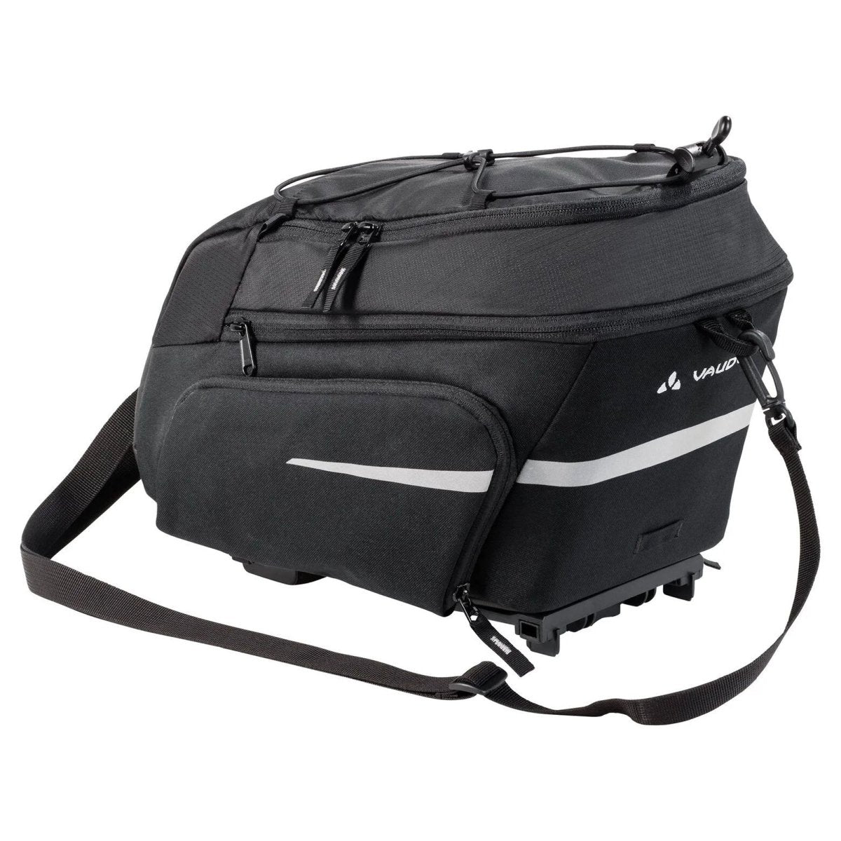 Vaude Silkroad Plus Rack Bag w/MIK Rear Rack Adapter - Black - Forza Sports