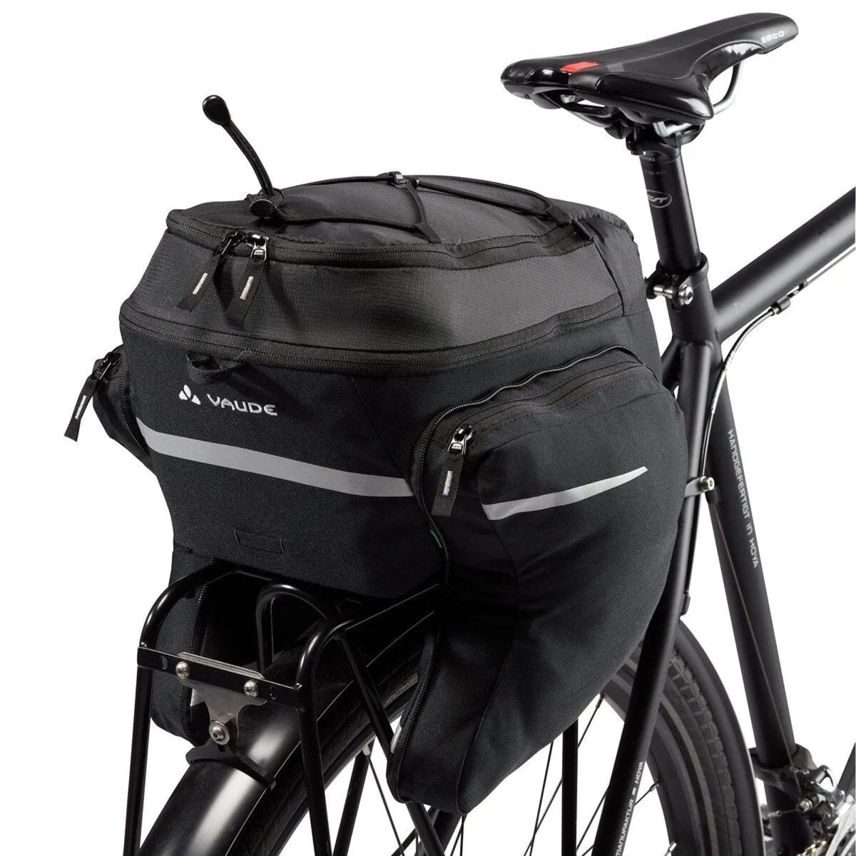 Vaude Silkroad Plus Rack Bag w/MIK Rear Rack Adapter - Black - Forza Sports