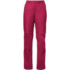 Vaude Women's Drop Biking Rain Pants II - Crimson Red - Forza Sports