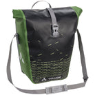 Vaude Aqua Back Print Single Rear Bike Pannier - Black/Green - Forza Sports