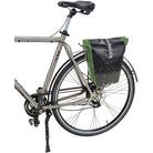 Vaude Aqua Back Print Single Rear Bike Pannier - Black/Green - Forza Sports