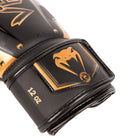 Venum Elite Evo Hook and Loop Boxing Gloves - Black/Bronze - Forza Sports