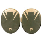 Venum Pro Boxing Flat Punch Mitts - Khaki/Gold - Forza Sports