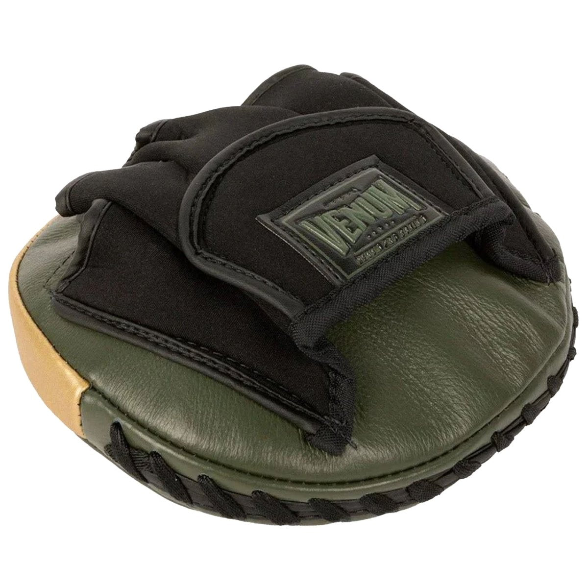 Venum Pro Boxing Mini Curved Punch Mitts - Khaki/Gold - Forza Sports