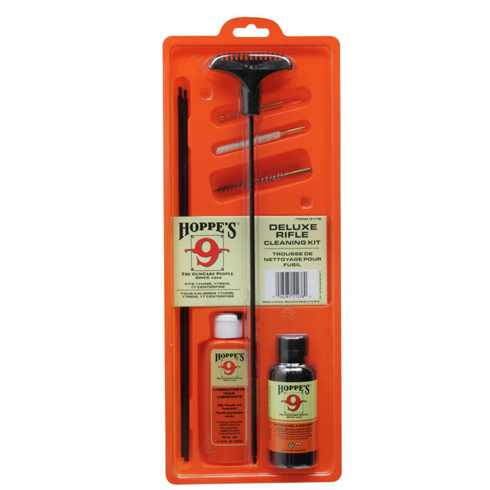Hoppe's .17/.204 Caliber Cleaning Kit with 3-Piece Steel Rod Hoppe's