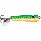 VMC Tumbler Spoon, 1/12 oz, Glow Green Fire UV, Fishing Lure - Forza Sports