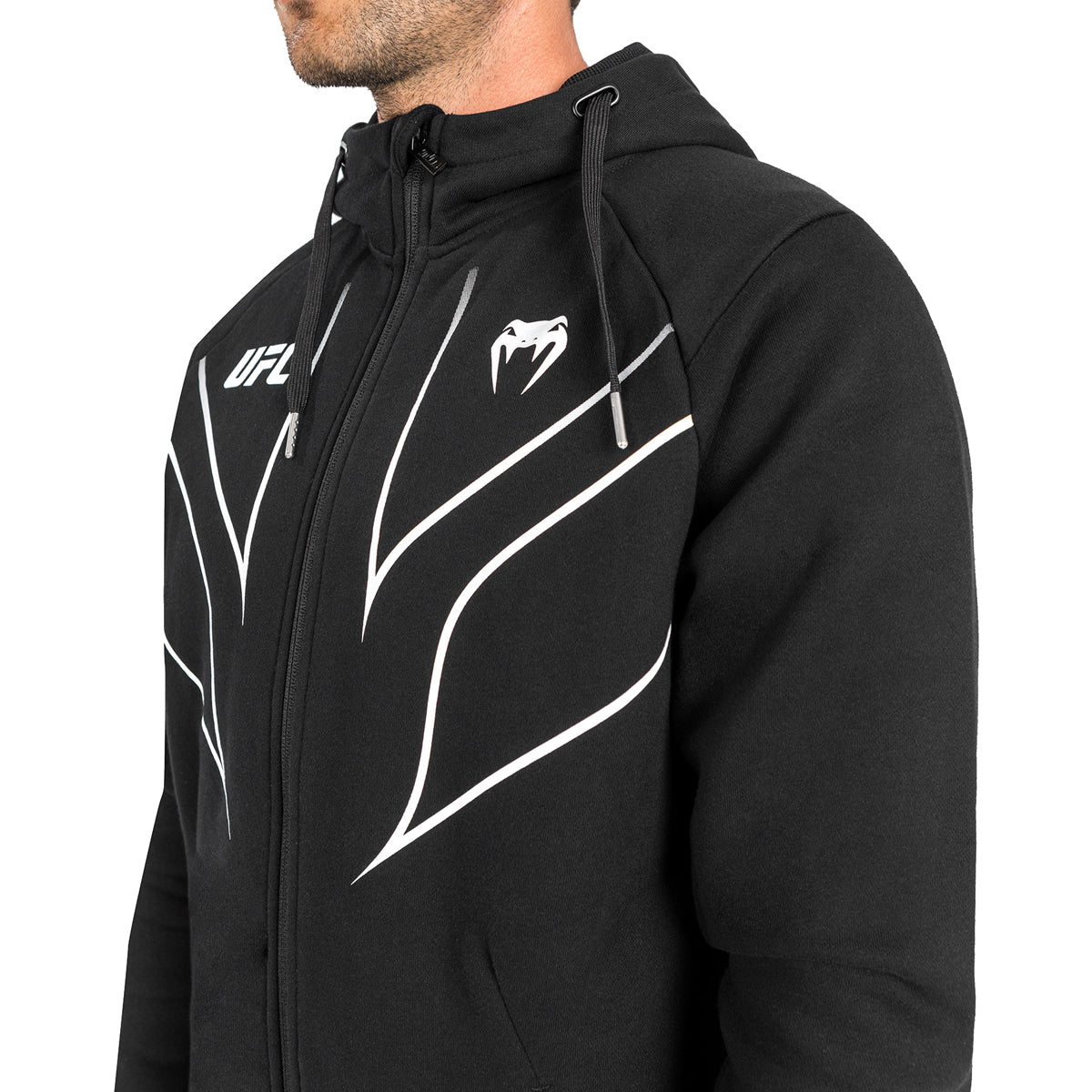 Venum UFC Fight Night 2.0 Replica Full Zip Hoodie - Black Venum