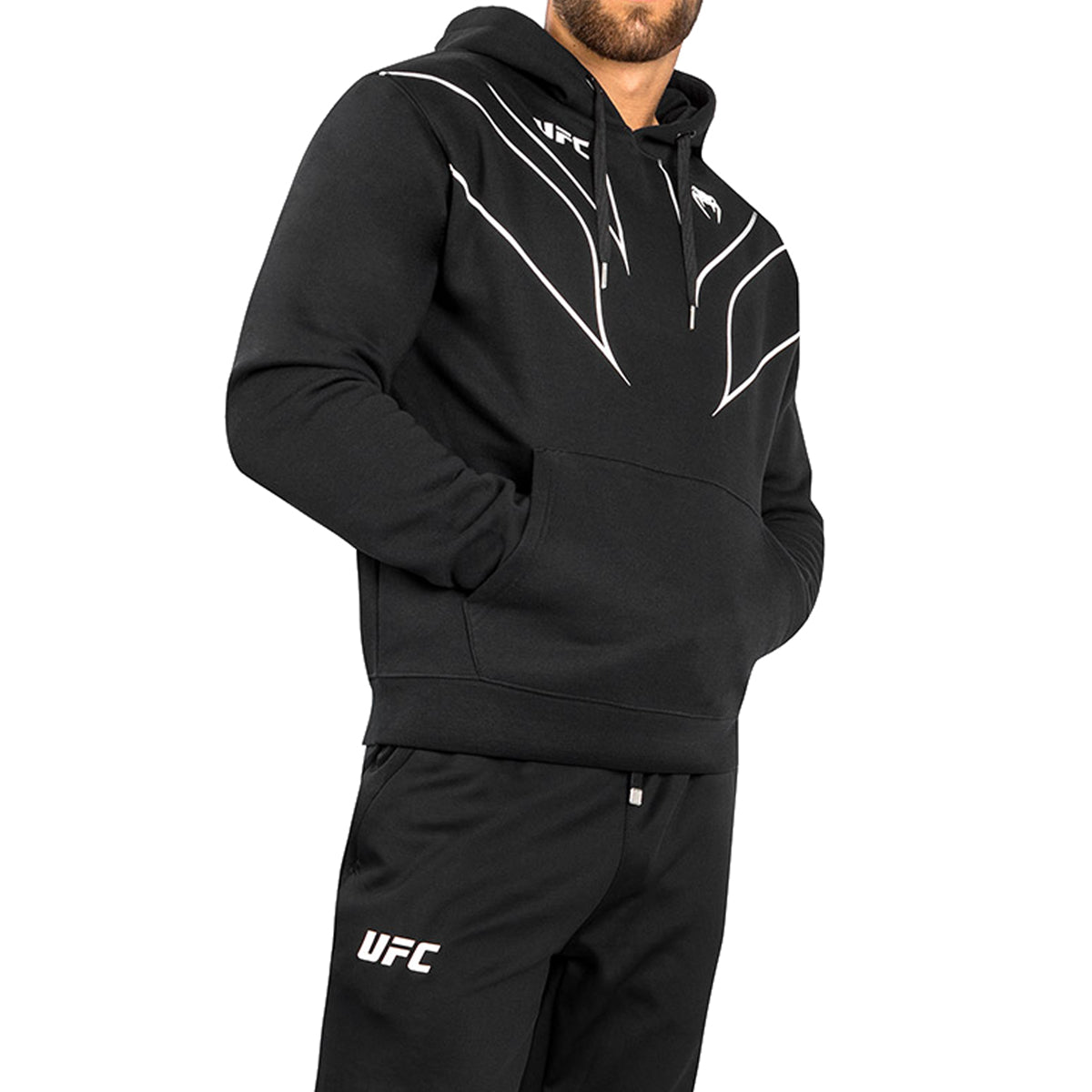 Venum UFC Fight Night 2.0 Replica Pullover Hoodie - Black Venum