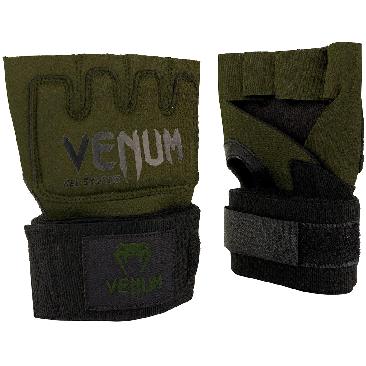 Venum Kontact Boxing Gel Glove Wraps - Khaki/Black Venum