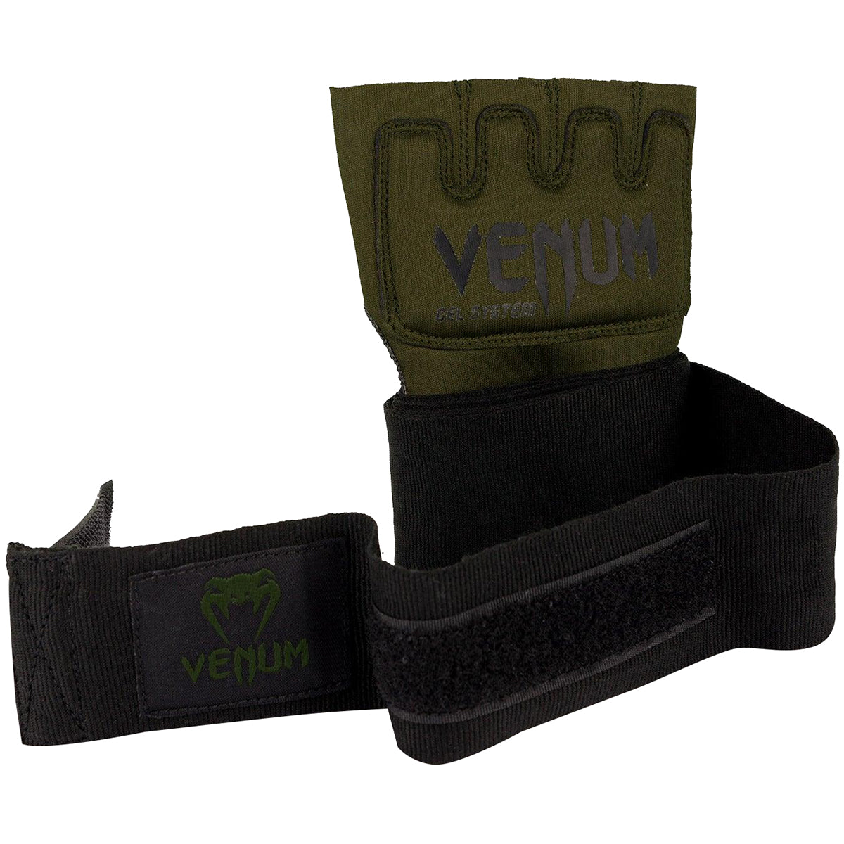 Venum Kontact Boxing Gel Glove Wraps - Khaki/Black Venum