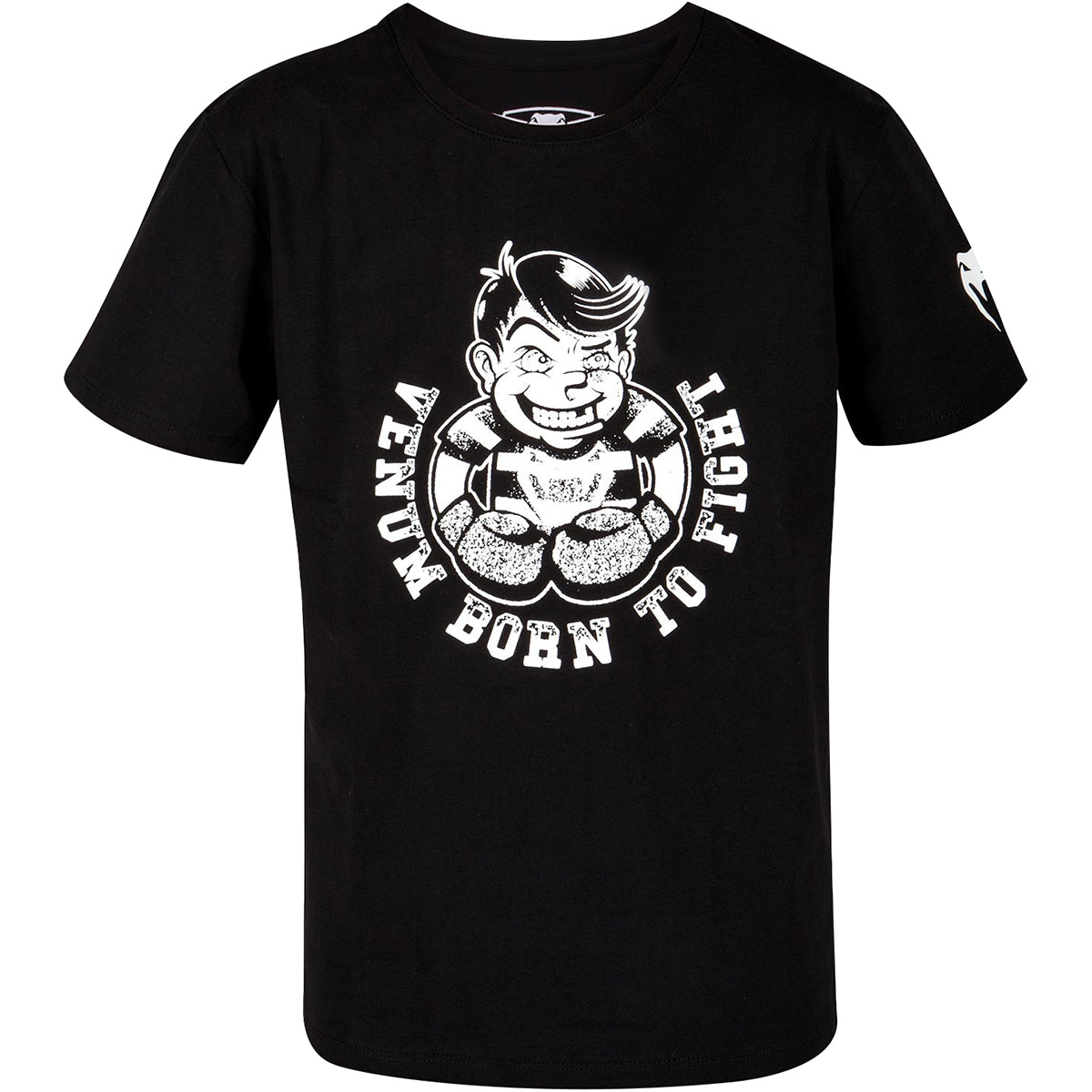 Venum Kids Born to Fight Short Sleeve T-Shirt - Black/White Venum