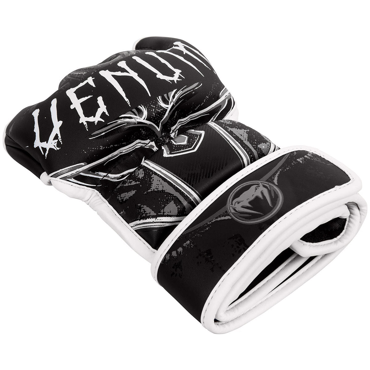 Venum Gladiator 3.0 Training MMA Gloves - Black/White - Forza Sports