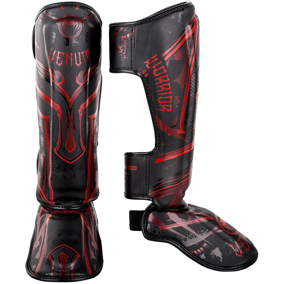 Venum Gladiator 3.0 Protective Shin Guards - Black/Red Venum