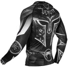 Venum Gladiator 3.0 Long Sleeve MMA Rashguard - Black/White - Forza Sports