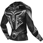 Venum Gladiator 3.0 Long Sleeve MMA Rashguard - Black/White - Forza Sports