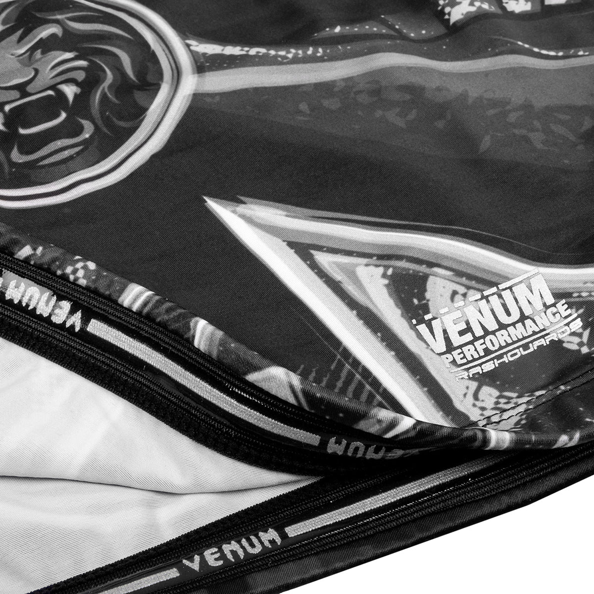 Venum Gladiator 3.0 Long Sleeve MMA Rashguard - Black/White Venum