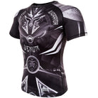 Venum Gladiator 3.0 Short Sleeve MMA Compression Rashguard - Black/White - Forza Sports
