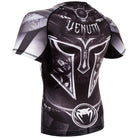 Venum Gladiator 3.0 Short Sleeve MMA Compression Rashguard - Black/White - Forza Sports