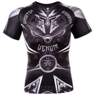 Venum Gladiator 3.0 Short Sleeve MMA Compression Rashguard - Black/White - Forza Sports
