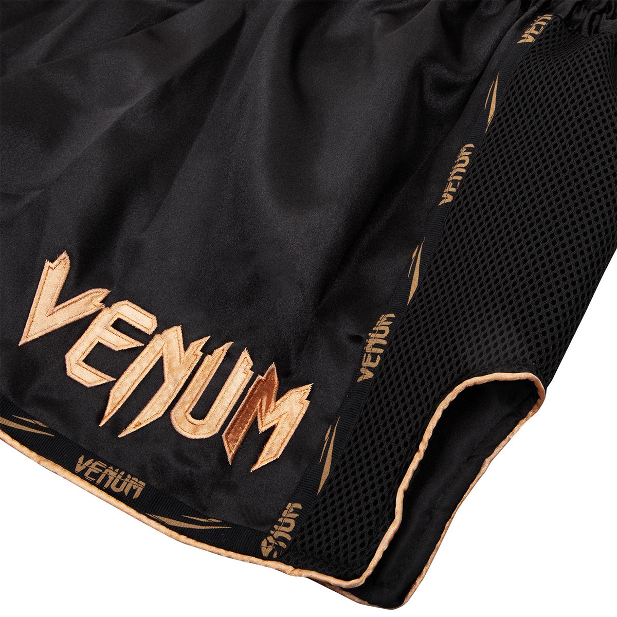 Venum Giant Lightweight Muay Thai Shorts - Black/Gold Venum