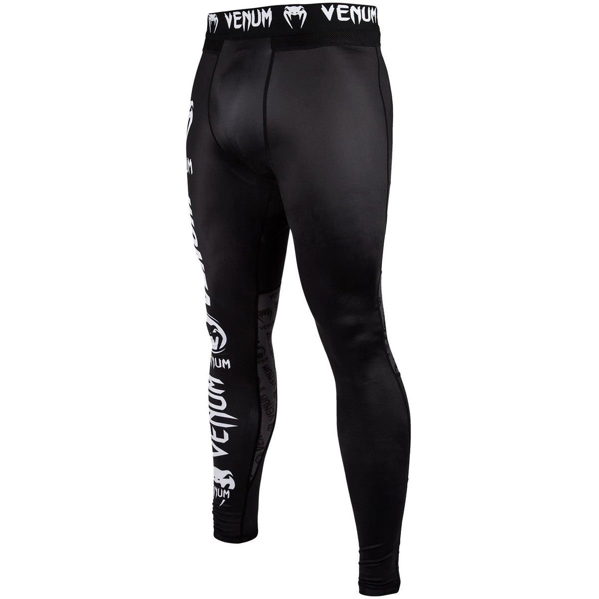 Venum Logos MMA Compression Spats - Black/White Venum