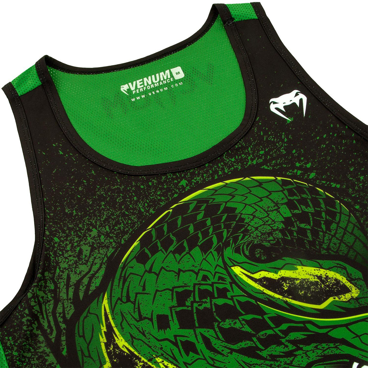 Venum Green Viper Dry Tech MMA Tank Top - Black/Green Venum