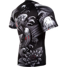 Venum Koi 2.0 Short Sleeve MMA Compression Rashguard - Black/White Venum