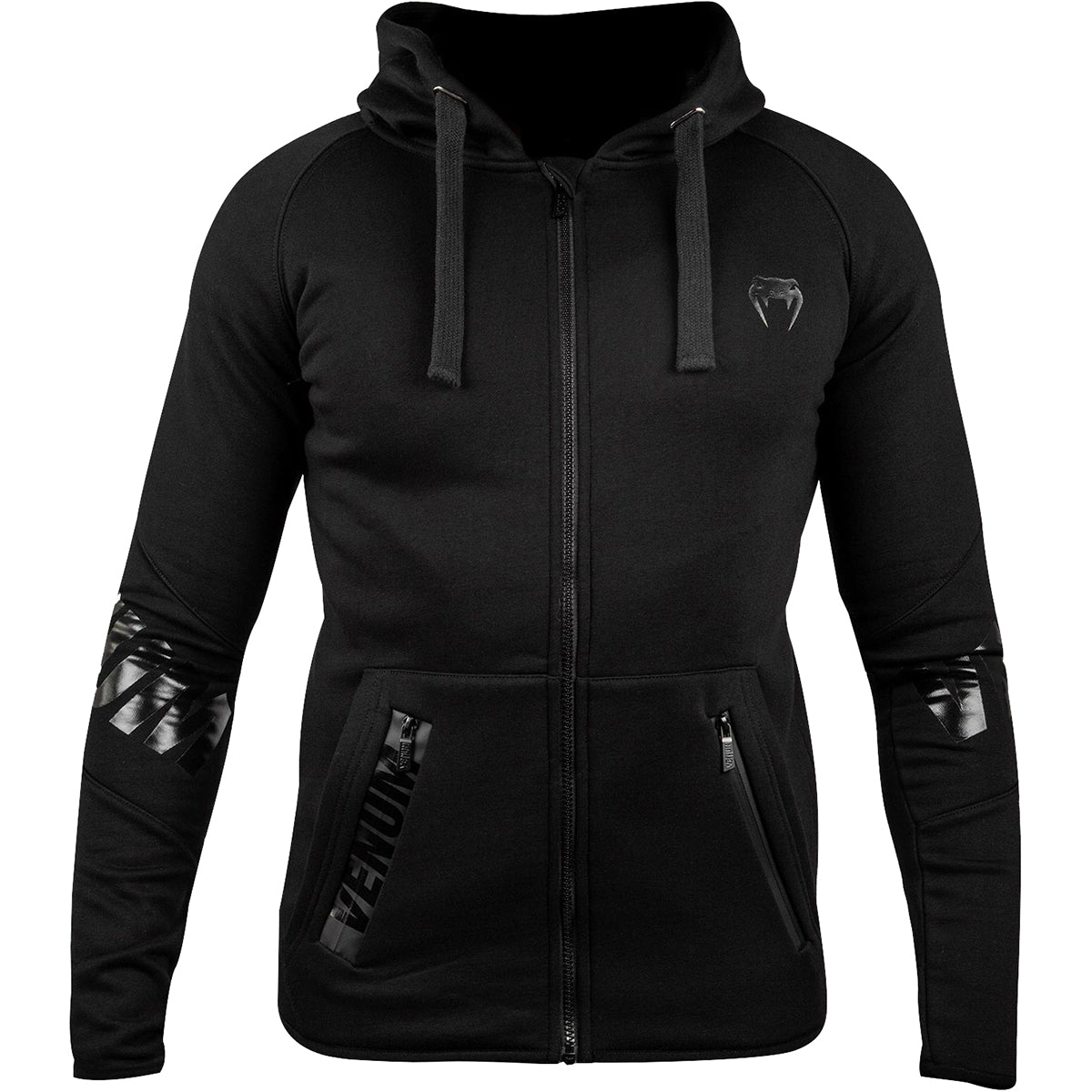 Venum Contender 3.0 Full Zip Hoodie - Black/Black Venum