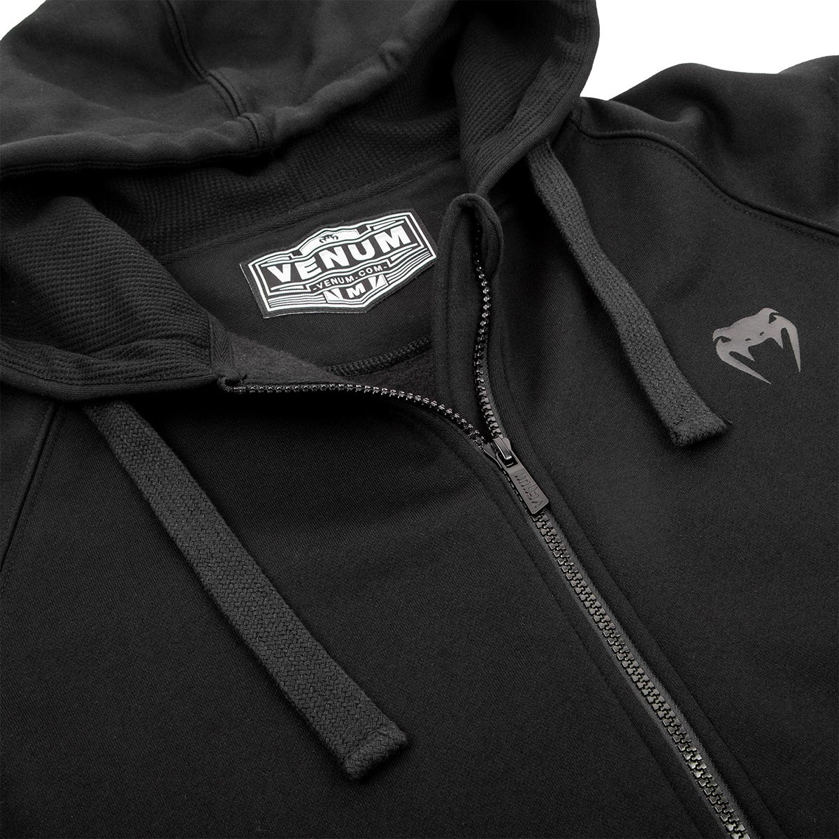 Venum Contender 3.0 Full Zip Hoodie - Black/Black - Forza Sports
