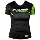 Venum Women's Training Camp 2.0 Short Sleeve Rashguard - Black/Neon Yellow Venum