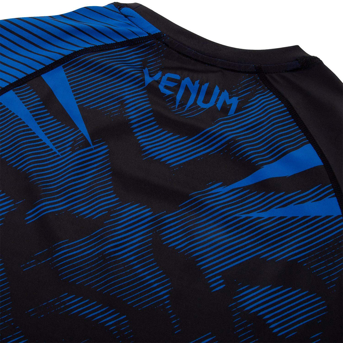 Venum No-Gi 2.0 Short Sleeve MMA Compression Rashguard - Black/Blue Venum
