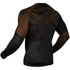 Venum No-Gi 2.0 Long Sleeve MMA Compression Rashguard - Black/Brown Venum