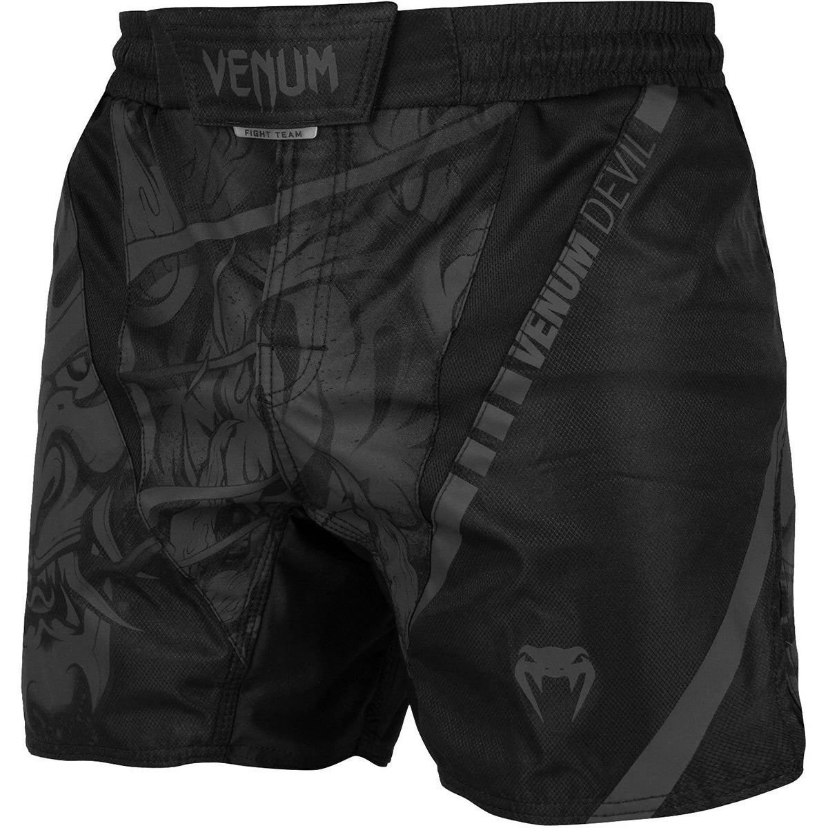 Venum Devil MMA Fight Shorts - Black/Black Venum
