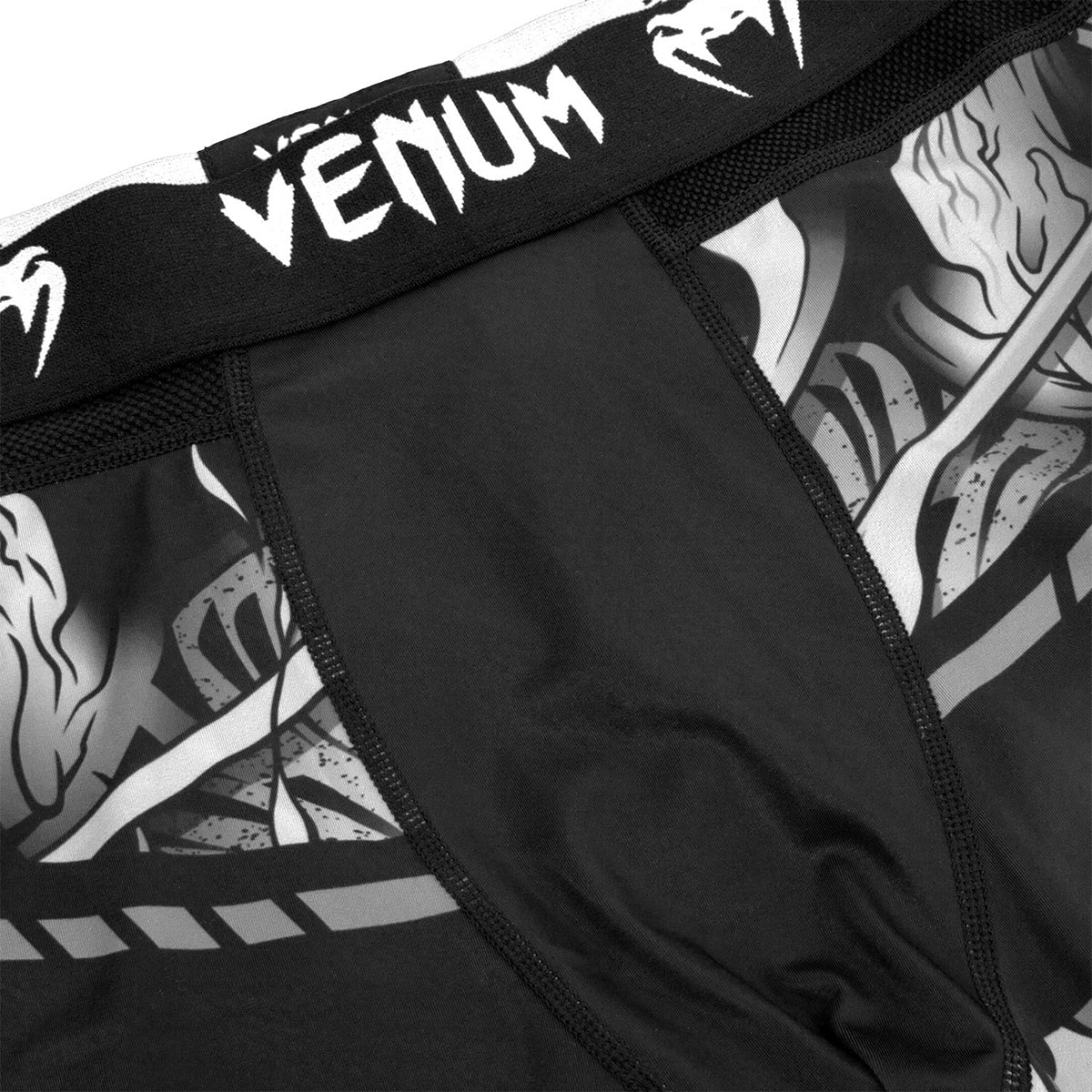 Venum Devil MMA Compression Spats - White/Black Venum