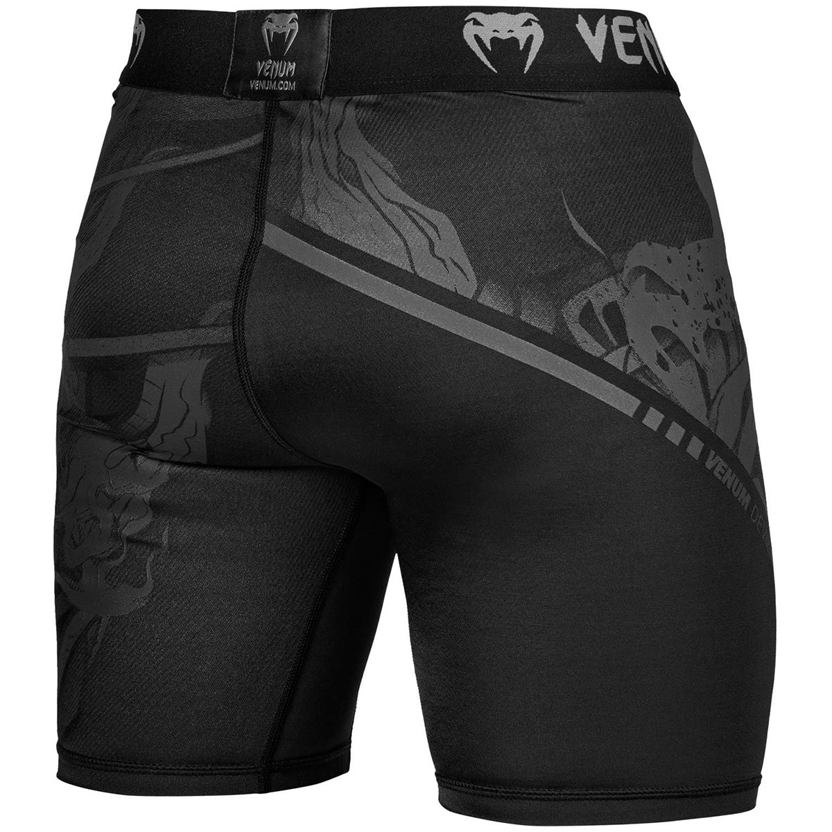 Venum Devil MMA Compression Shorts - Black/Black Venum