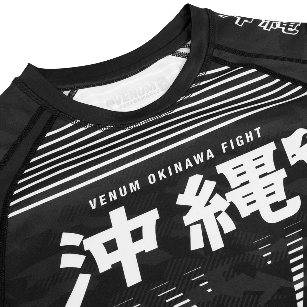 Venum Okinawa 2.0 Long Sleeve Compression Rashguard - Black/White Venum