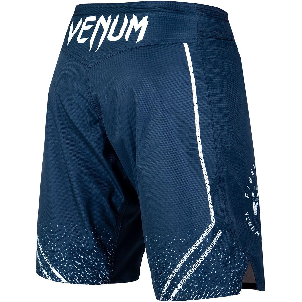 Venum Signature MMA Fight Shorts - Navy Blue/White Venum