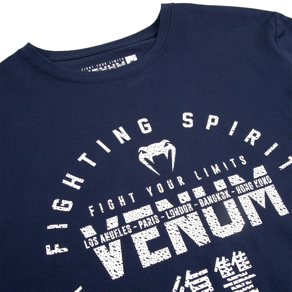 Venum Signature Short Sleeve T-Shirt - Navy Blue/White Venum