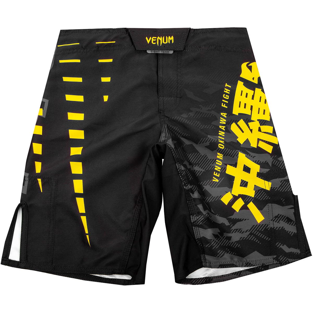 Venum Kids Okinawa 2.0 MMA Fight Shorts  - Black/Yellow Venum