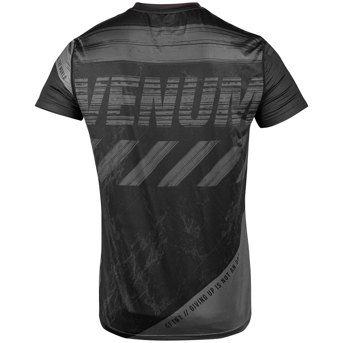 Venum AMRAP Dry Tech Short Sleeve T-Shirt - Black/Gray Venum