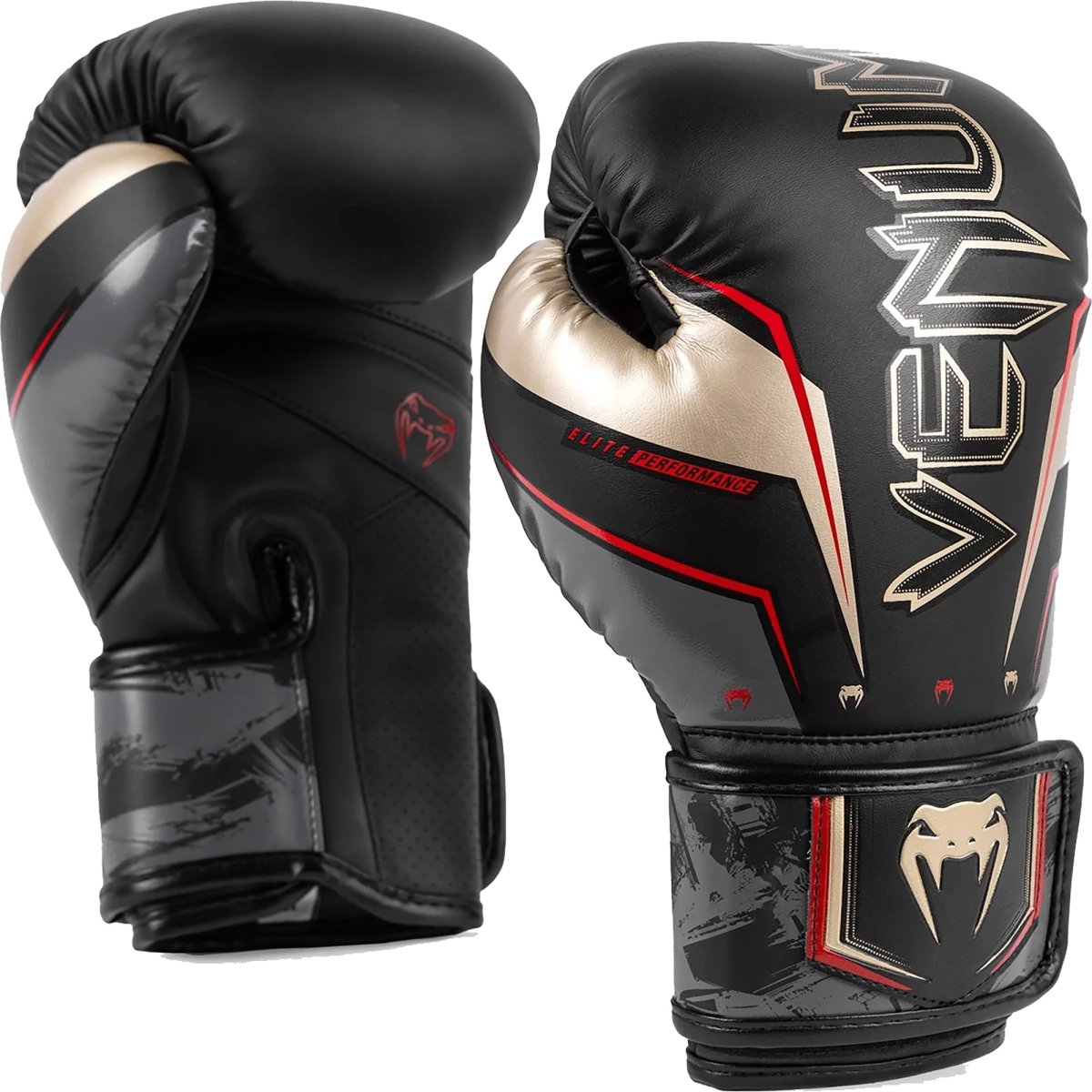 Venum Elite EVO Hook and Loop Boxing Training Gloves - Forza Sports