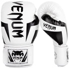 Venum Elite Hook and Loop Training Boxing Gloves - White/Black - Forza Sports