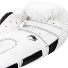 Venum Elite Hook and Loop Training Boxing Gloves - White/Black - Forza Sports